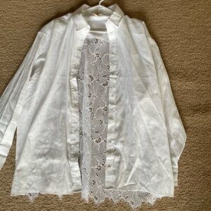 white button down shirt